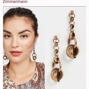 New Zimmermann link drop earrings